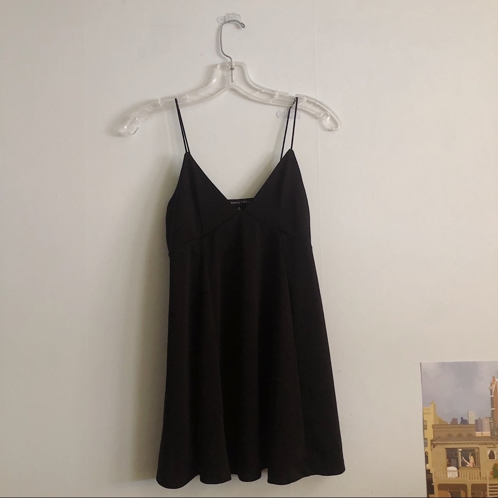 kendall & kylie bungee strap mini dress LBD